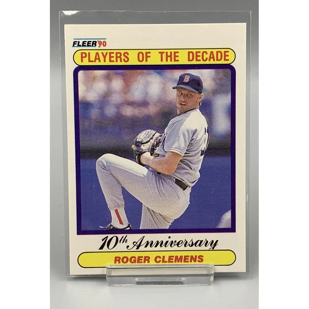 1990 FLEER ROGER CLEMENS 10th Anniversary Players of the Decade BaseballCard 627